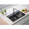 Alveus ATROX 40 terra 22 + pop up sifon, obdélníkový granitový dřez 790x500x200 mm Terra obrázek č.: 2