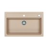 Alveus ATROX 40 terra 22 + pop up sifon, obdélníkový granitový dřez 790x500x200 mm Terra obrázek č.: 1