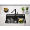 Alveus ATROX 40 černý 91 + pop up sifon, obdélníkový granitový dřez 790x500x200 mm Černý obrázek č.: 12