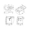 Alveus SET ALVEUS NIAGARA 70- 91+ BATERIE AM 20-91 - granitový černý dřez 780 x 435 mm v setu s baterií obrázek č.: 5