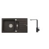 Alveus SET ALVEUS NIAGARA 70- 91+ BATERIE AFRA-91 - granitový černý dřez 780 x 435 mm v setu s baterií obrázek č.: 1