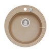 Alveus SET ALVEUS NIAGARA 10- 55+ BATERIE AM 20/55 - kruhový béžový granitový dřez 510x175 mm v setu s baterií obrázek č.: 3