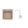 Alveus SET ALVEUS NIAGARA 20/55 + BATERIE RENO - béžový granitový dřez 465 x 465 mm v setu s baterií obrázek č.: 1