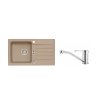 Alveus SET ALVEUS NIAGARA 30/55 + BATERIE RUTA - granitový béžový dřez 775 x 430 mm v setu s baterií obrázek č.: 1