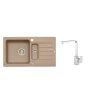 Alveus SET ALVEUS NIAGARA 70- 55+ BATERIE RENO CHR - granitový béžový dřez 780 x 435 mm v setu s baterií obrázek č.: 1