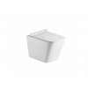 Wc set Square Core podmítková nádrž do bytového jádra, rimless mísa, sedátko a tlačítko bílé/chrom 73730 obrázek č.: 5