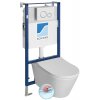 Závěsné WC AVVA Rimless s podomítkovou nádržkou a tlačítkem Schwab, bílá obrázek č.: 2