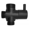 Přepínač sprchového sloupu M1/2"-M1/2"xM3/4" (SL435), černá mat obrázek č.: 1