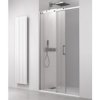 THRON SQUARE sprchové dveře 1000 mm, hranaté pojezdy, čiré sklo
