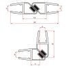 Pilot sada magnetických těsnění 45° pro 2 dveře obrázek č.: 1