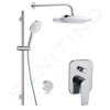 kielle 20623SP10 - Sprchový set s baterií pod omítku, pro 2 spotřebiče, s příslušenstvím a tělesem, chrom