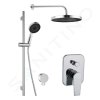 kielle 20623SP20 - Sprchový set s baterií pod omítku, pro 2 spotřebiče, s příslušenstvím a tělesem, chrom