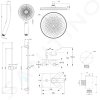 kielle 20623SP20 - Sprchový set s baterií pod omítku, pro 2 spotřebiče, s příslušenstvím a tělesem, chrom