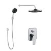 kielle 20623SP40 - Sprchový set s baterií pod omítku, pro 2 spotřebiče, s příslušenstvím a tělesem, chrom