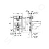 Grohe 38526000 - Předstěnový instalační set pro závěsné WC, splachovací nádržka GD2