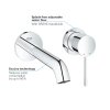 Grohe 19408001 - Umyvadlová baterie pod omítku, 2-otvorová instalace, chrom