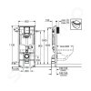 Grohe 39002000 - Předstěnový instalační prvek pro závěsné WC, splachovací nádržka GD2