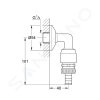 Grohe 41126000 - Originální WAS přípojné kolínko pro hadici, chrom