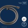 Grohe 28362A00 - Silverflex sprchová hadice 125 cm, tmavý grafit