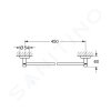Grohe 40688A01 - Držák na osušky, tmavý grafit