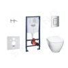 Grohe 38528SET-KH - Set předstěnové instalace, klozetu Serel a sedátka softclose, tlačítko Skate Cosmopolitan, chrom