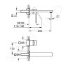Grohe 29306003 - Umyvadlová baterie L pod omítku, 2-otvorová instalace, chrom
