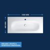 Grohe 3956600H - Umyvadlo s přepadem 100x46 cm, PureGuard, alpská bílá