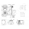 Grohe 38528SET-KU - Set předstěnové instalace, klozetu a sedátka Ideal Standard, Aquablade, SoftClose tlačítka Skate Cosmo, chrom