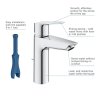 Grohe 23552002 - Umyvadlová baterie s výpustí, studený start, chrom