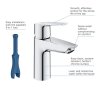 Grohe 23551002 - Umyvadlová baterie s výpustí Push-Open, studený start, chrom