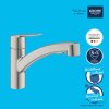 Grohe 30531DC1 - Dřezová baterie s výsuvnou sprškou, supersteel