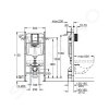 Grohe 38939000 - Předstěnový instalační set pro závěsné WC, výška 1,13 m