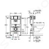Grohe 38959000 - Předstěnový instalační set pro závěsné WC, splachovací nádržka GD2