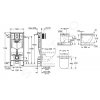 Grohe SANI15BB1106 - Set předstěnové instalace, klozetu a sedátka Euro Ceramic Compact, softclose, Triple Vortex, tlačítko Even, chrom