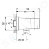 Grohe 26370A00 - Nástěnné kolínko s držákem, Hard Graphite