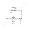 Grohe 26566AL0 - Hlavová sprcha 310 Mono Cube 9,5 l/min, se stropním ramenem, kartáčovaný Hard Graphite