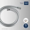 Grohe 22112000 - Sprchová hadice VitalioFlex Silver 1,25 m, chrom
