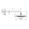 Hansgrohe 26470000 - Hlavová sprcha 240, 2 proudy, EcoSmart 9 l/min, sprchové rameno 39 cm, chrom