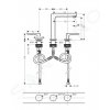 Hansgrohe 32515000 - Umyvadlová baterie s výpustí Push-Open, 3-otvorová instalace, chrom