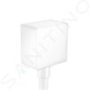 Hansgrohe 26455700 - Přípojka hadice Square se zpětným ventilem, matná bílá