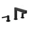 Hansgrohe 76033670 - Umyvadlová baterie, 3-otvorová instalace, s výpustí Push-Open, EcoSmart, matná černá