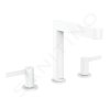 Hansgrohe 76034700 - Umyvadlová baterie, 3-otvorová instalace, s výpustí Push-Open, EcoSmart, matná bílá