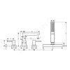 Hansgrohe 76444000 - Baterie na okraj vany, 4-otvorová instalace, sBox, chrom