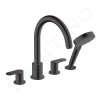 Hansgrohe 71456670 - Baterie na okraj vany, 4-otvorová instalace, matná černá