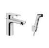 Hansgrohe 71215000 - Umyvadlová baterie s ruční sprchou Bidette, chrom