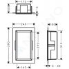 Hansgrohe 56057670 - Výklenek do stěny s rámem, 30x15x10 cm, matná černá