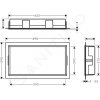 Hansgrohe 56064670 - Výklenek do stěny s rámem, 30x60x10 cm, matná černá