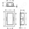 Hansgrohe 56095700 - Výklenek do stěny s designovým rámem, 30x15x10 cm, matná černá/matná bílá