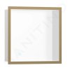 Hansgrohe 56099140 - Výklenek do stěny s designovým rámem, 30x30x10 cm, matná bílá/kartáčovaný bronz