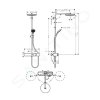 Hansgrohe 24221000 - Sprchový set s termostatem, průměr 26 cm, 3 proudy, EcoSmart, chrom
